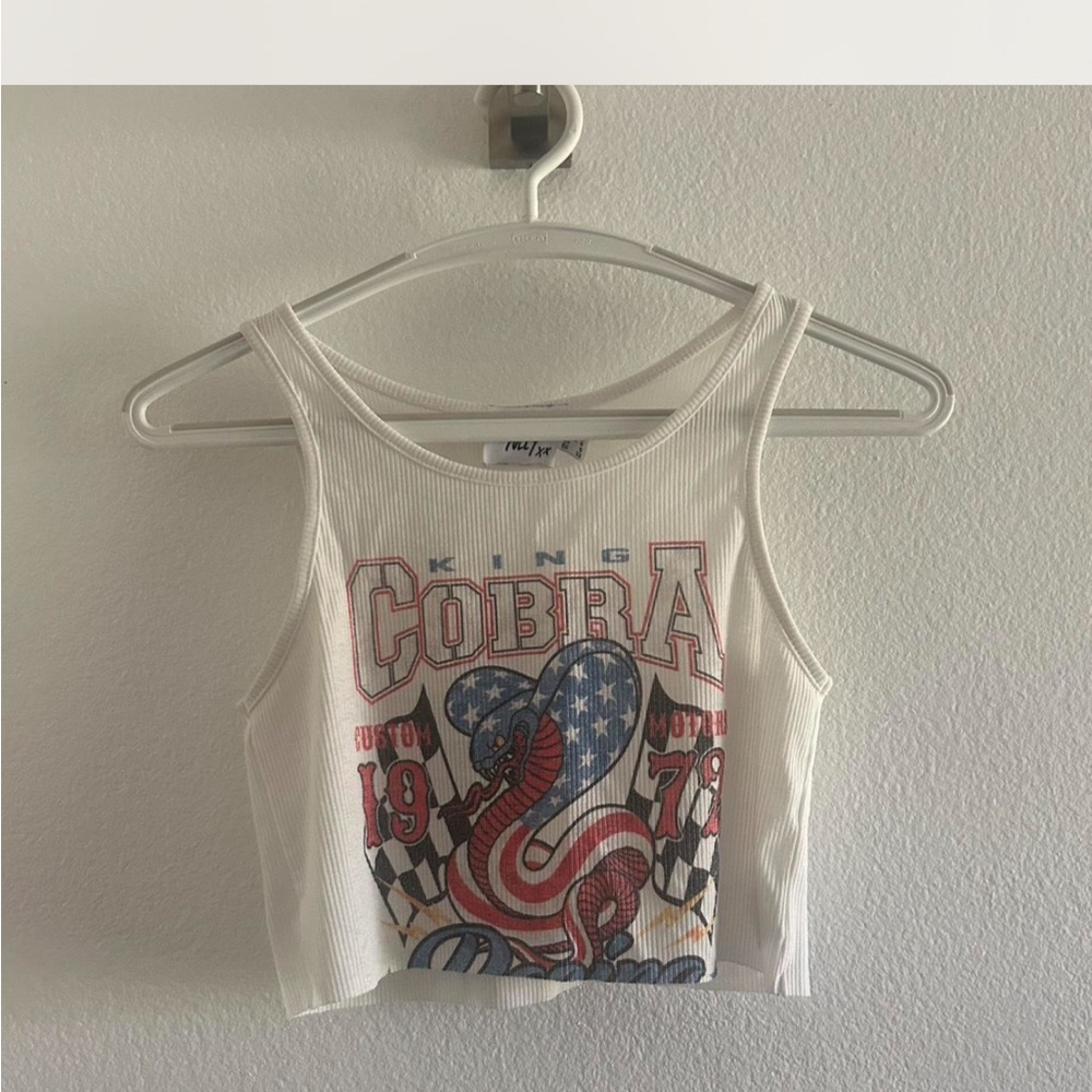 Princess Polly White King Cobra Graphic Tank Top